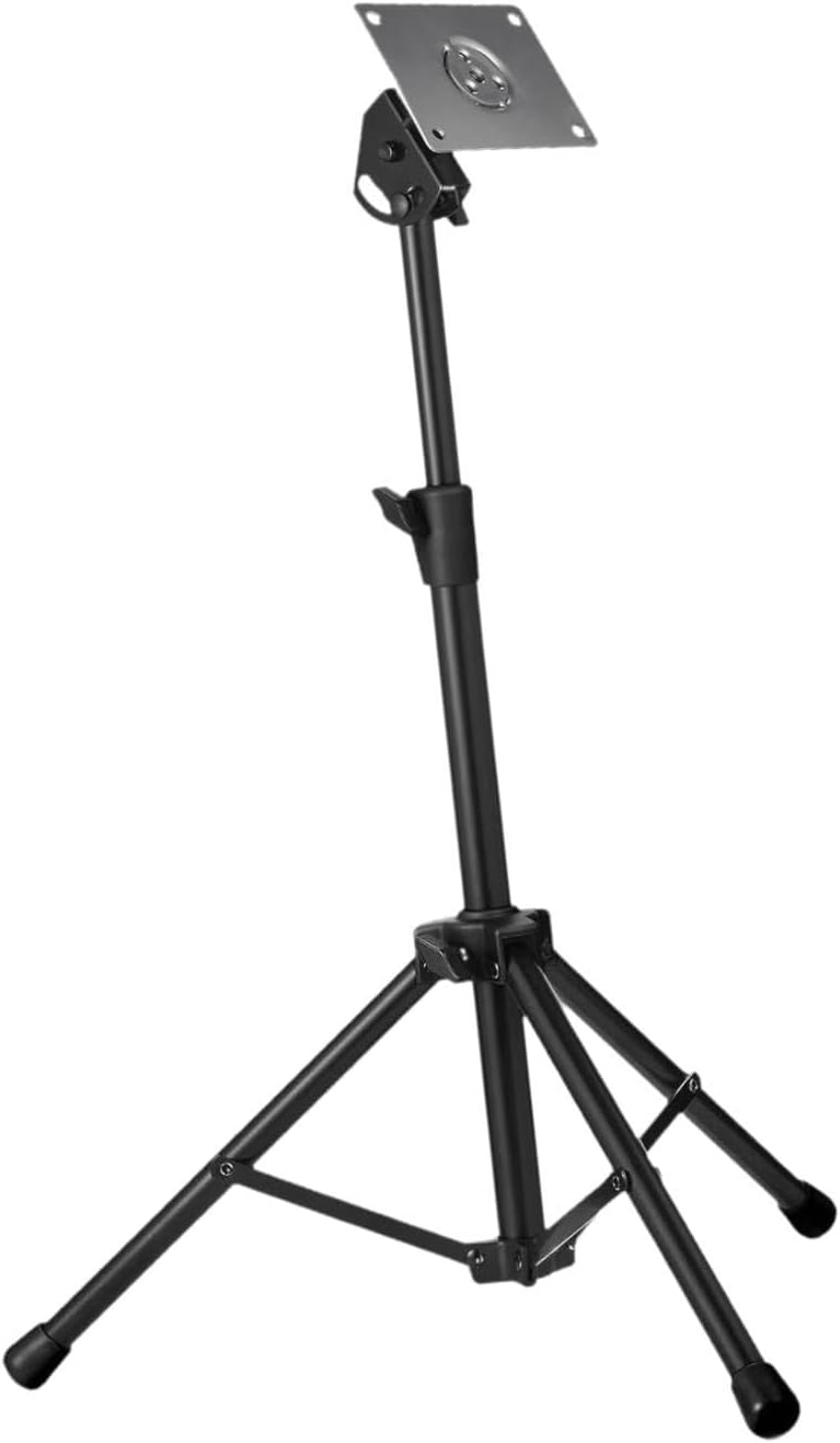 Generic Electronic Mounting Stand with Plate Mount Holder Metal Compact Multi Pads Electronic Drum Module Height Adjustable, Black
