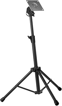 Generic Electronic Mounting Stand with Plate Mount Holder Metal Compact Multi Pads Electronic Drum Module Height Adjustable, Black