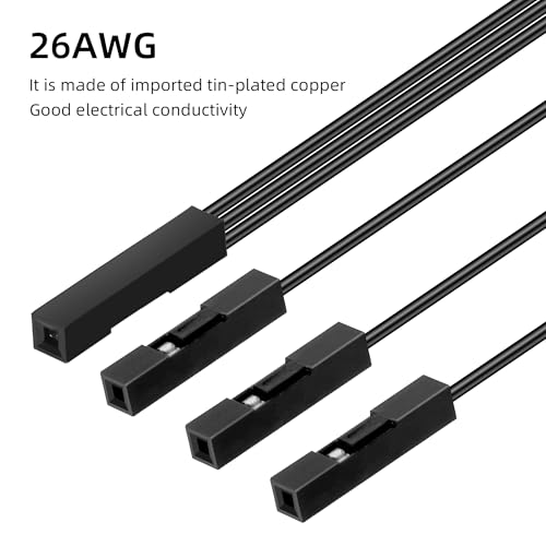 GELRHONR 10 cables jumper hembra a triple hembra 3 pines miniatura 3