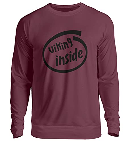 Pull Viking unisexe rouge Medium - Sweat Viking Inside pour homme et femme