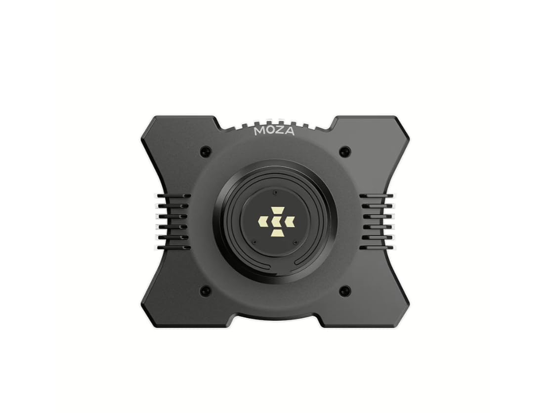 MOZA R12 V2 Direct Drive Wheel Base 12 Nm Force Feedback für Sim Racing PC | 12 Nm Direct Drive Wheelbase mit 21-Bit Encoder, 1000 Hz USB, Aluminiumgehäuse, Quick Release, Pit House Software für Assetto