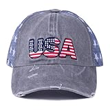 250 Anniversary USA Hat,4th of July Decorations Patriotic Theme Athletic Accessories Cowboy Fashion Baseball Cap We The People Hat,Golf Casual Party Supplies Independence Day Cap Gray One Size
