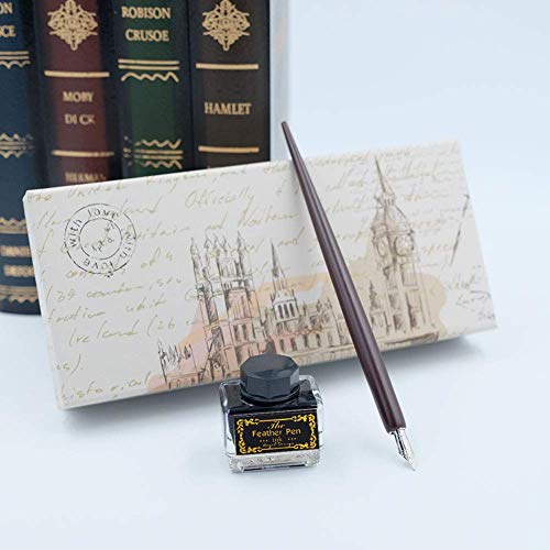 Opendgo Calligraphy Pens Set -Wooden Dip Pen Handcrafted Calligraphy Set thumb #4