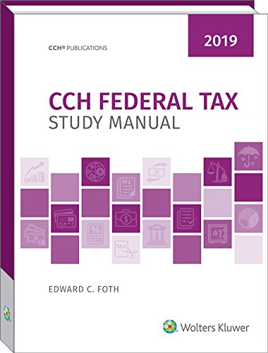 Federal Tax Study Manual (2019) 0808049038 Book Cover