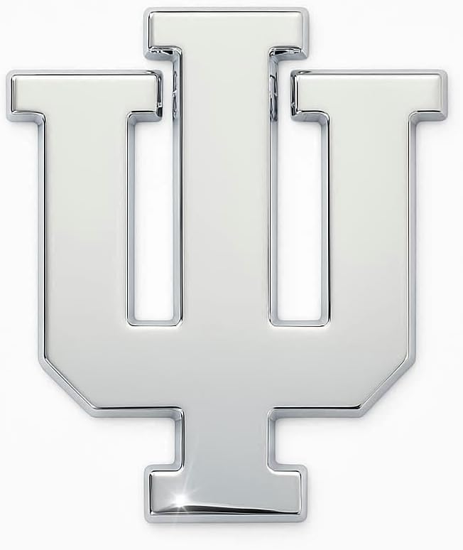 Indiana University Hoosiers "IU" Chrome Plated Premium Metal Car Truck Motorcycle NCAA College Emblem