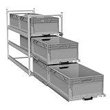 VOBI Wohnmobil Regal Regalsystem Tower 4-1200, mit Auszügen, 488x1205 mm (mit 3 Auszügen)