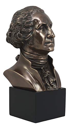 Busto de George Washington de 9" figura decorativa de la Revolución de Estados Unidos 4