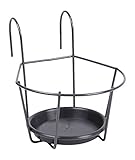 blumentopfhalter Material: Metall H.G. Blumentopfhalter, Durchmesser 22 cm zum Einhängen, grau