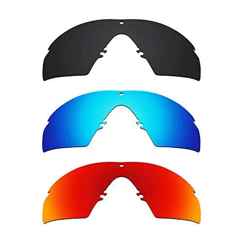 Image of Alphax Polarized Replacement Lenses for Oakley Si M Frame 3.0 OO9146 Sunglasses - Glare Reduction | Precision Cutting
