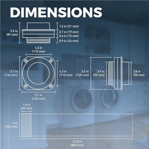 Coupleur magnétique de conduit de sèche-linge à connexion rapide sans outil - 8