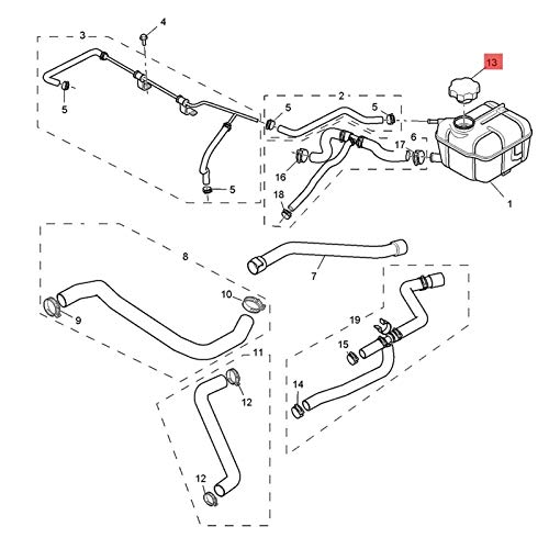Sangmei 13502353 Tampa da chaleira do tanque CV#