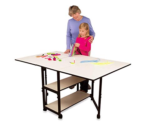 Sullivans 38431 Home Hobby Adjustable Height Foldable Table, 59 x 35.8 - Thumbnail 7