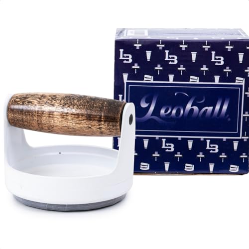 Leoball® Block Printing Baren – with 3 Layer Tech: Soft Foam Layer Covered in Smooth Nitex Nylon Along with Our Smooth-Glide Plastic Film. Features a Comfortable Wooden Handle – Pro Baren - 4 inches