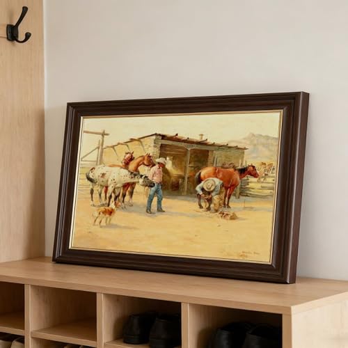 Shoeing The String impression sur toile Charlie Dye une œuvre nostalgique pour s'évader - 3