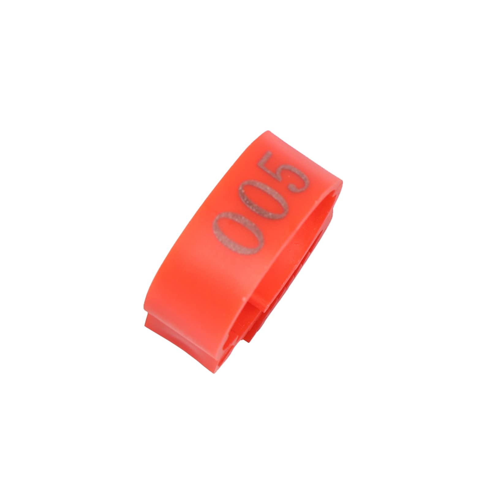 Obrączki na nogi kurczaka, 100Pcs Chicken Feet Ring Adjustable Size Poultry Leg Digital Tag Buckle Ring(Red)