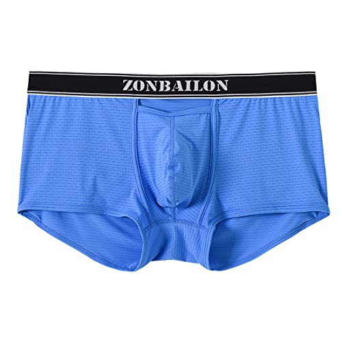 JINSHI Men's Open Back Trunks Underwear Backless Boxer Shorts with Horizontal Fly2