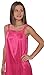 Beverly Rock Women's Solid Tricot Robe Set Long shiny Satin Silky Nightgown Set