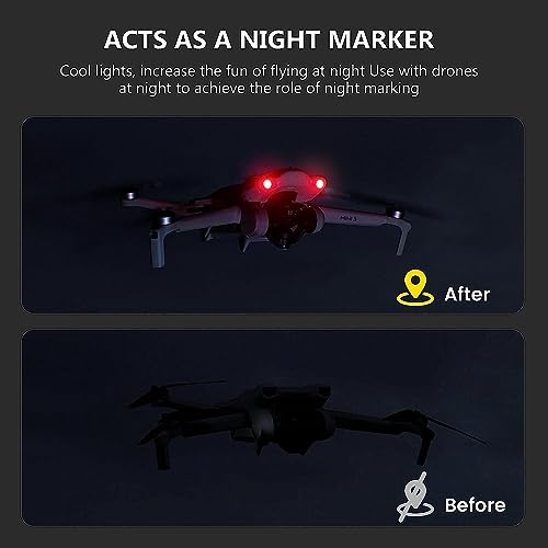 Accesorios Mini 3 de luces nocturnas con indicador de extensión y 15 colores estroboscópicos 5