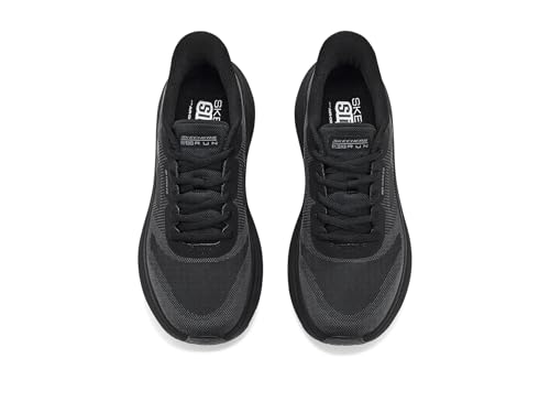 Skechers Skechers Women's Max Cushioning Endeavour Hallandale Hands Free Slip-Ins Sneaker, Black/Black, 7.5