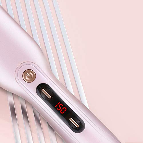 Hair Care Professional PTC Heating Straightener Curler Styler Brush Straighting Ceramic Curling Iron Hot Comb Brushes miniatura 6
