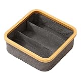 LAIOUSN Atmungsaktiver Organizer-Korb, mehrere Fächer, Aufbewahrungslösung für Unterwäsche, Socken, Schlafzimmer, Badezimmerzubehör, kationische Materialien, Aufbewahrungsbehälter