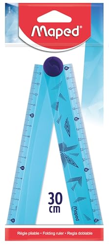 Maped - Règle pliable 2 en 1-15/30 cm - Règle en Plastique Décorée - Compacte