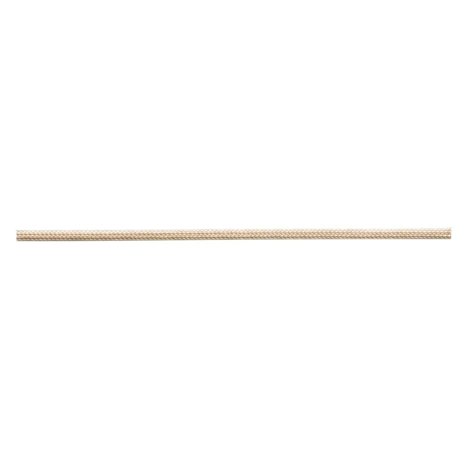 Cordon plat rayonne anti-vrillage beige sable pour finitions nettes