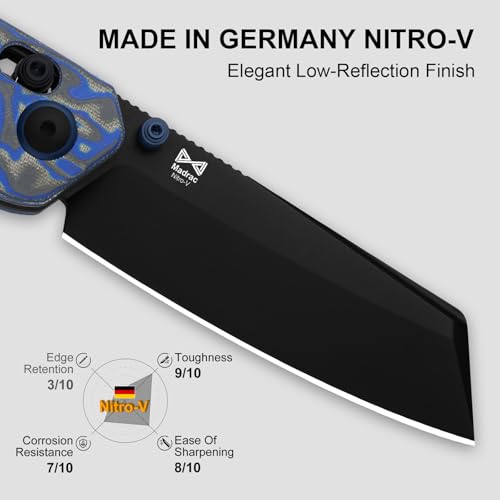 Image of Kizer Madrac EDC Pocket Knife, 3.06 inch Nitro-V Blade, Thumb Stud, Clutch Lock