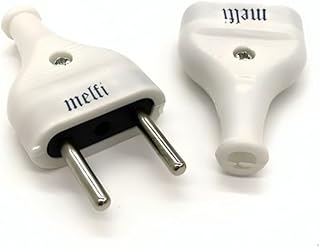 Melfi 10A Bipolar White Plug – Eu Round Two Pin Plug Of Male & Female Plug Socket. Reliable