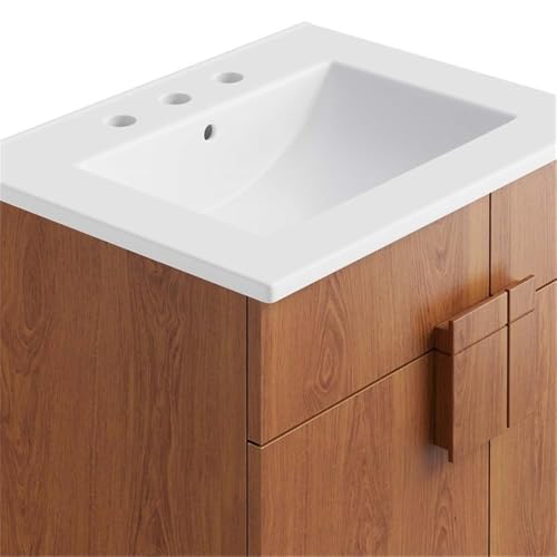 Modway Miles Vanity, White Walnut by Modway - Image 8