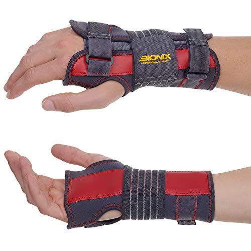 Bionix Wrist Support  Universal Design Fits Right or Left Hand | Adjustable & Breathable Wrist Brace Splint | Perfect for Carpal Tunnel, Arthritis, Tendonitis, Sprain, Night, Joint Pain Relief - S/M