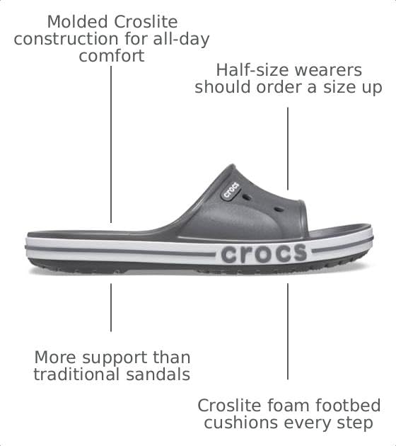 Image of Crocs Unisex Adult Bayaband Slide Sandals