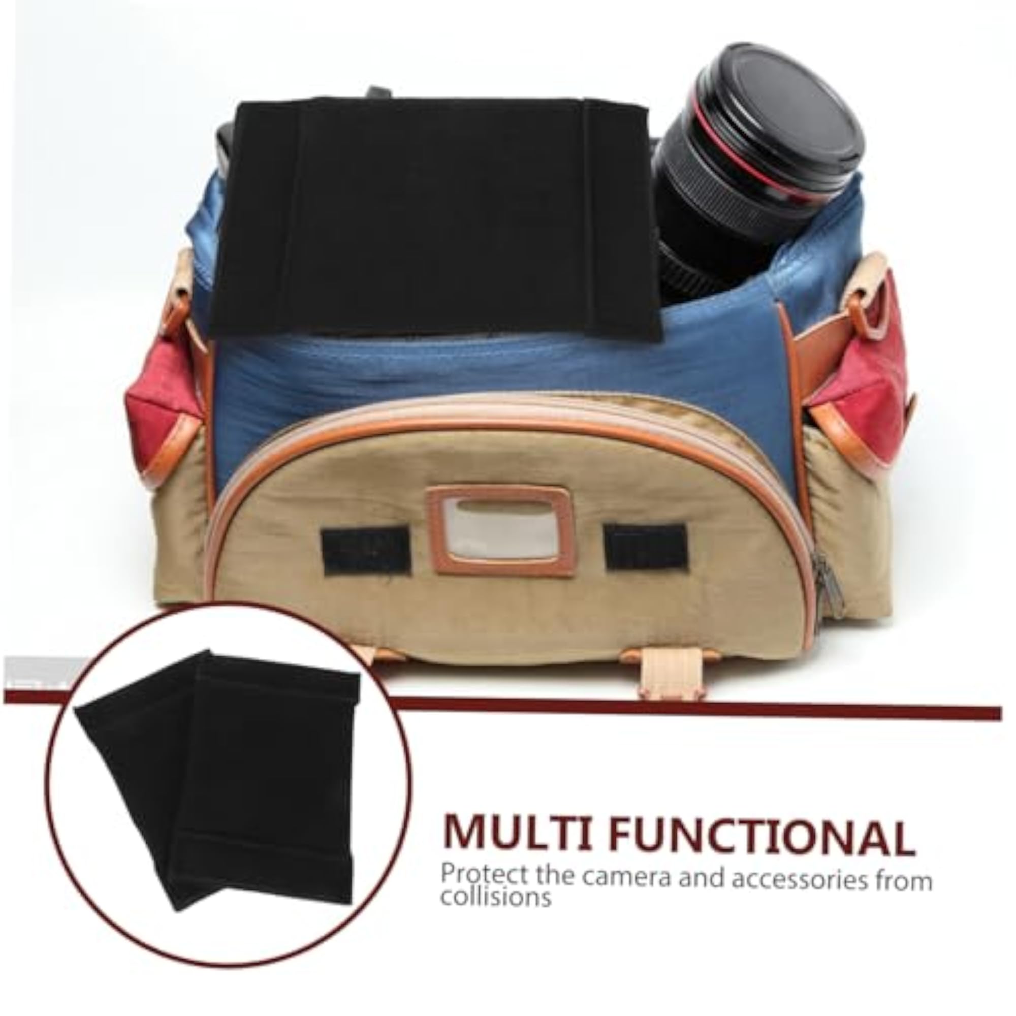2pcs Padded Camera Bag Divider Insert for Enhanced Gear Organization