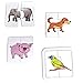 Star Right Self-Correcting Heads & Tails Animal Match Puzzle with Realistic Art, Set of 20 (40 pieces) with 1 Puzzle Frame Included