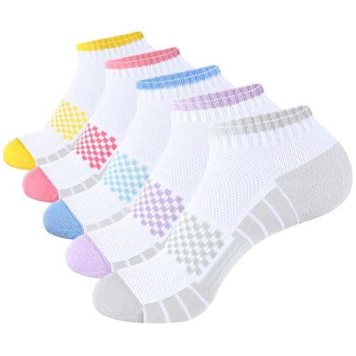 Chaussettes de course rembourrées et respirantes pour femme lot de 5