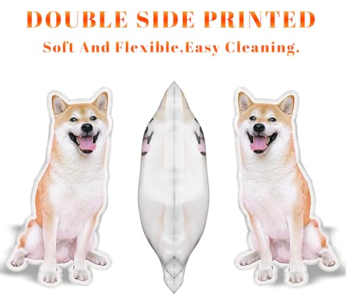 Personalisierte Haustier Kissen Hund Katze geformte Kissen-3D Duplex Druck Geformtes Fotokissen, für Wohnkultur Geburtstag Weihnachten Geschenk