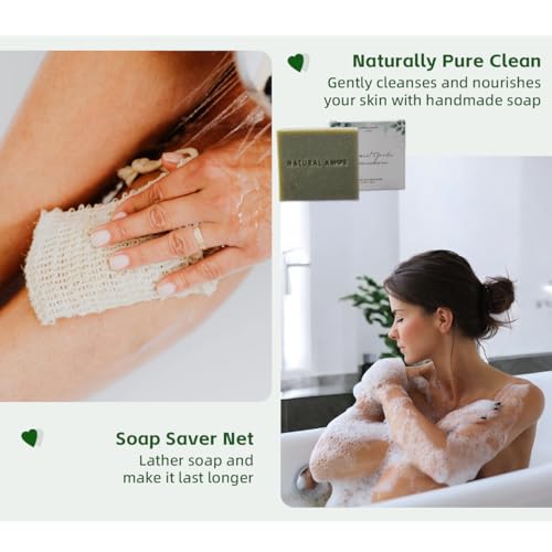 Natural Amor Spa Gift Set for Women, Peppermint Bath Gift for her, 5pc Bath & Body Gift Including Soap Bar, Candle, Bath Bomb — view 4