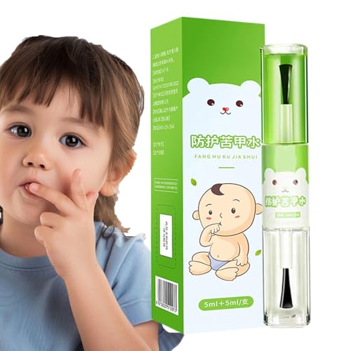 Lesunbak Antimordeduras de uñas, hábitos de morderse los dedos de 10 ml para detener. Seguro y suave, evita los hábitos de chuparse los dedos para el hogar, jardín de infantes, viajes, al aire libre e