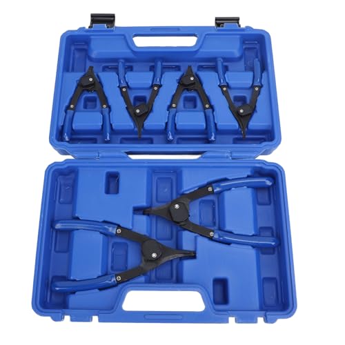 Set di 6 Pinze per Anelli Elastici, Pinze per Anelli di Sicurezza Interni Esterni Regolabili 6 Pollici e 8 Pollici per la Manutenzione del Veicolo