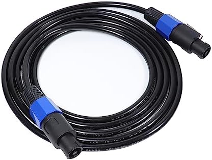 Sonoreboom Professional Speakon Male to Speakon Male Cable Speaker Wire with Twist Lock 2 Conductor Audio Amplifier Cord for DJ Stage Studio KTV Bar Mixer Concert Public Broadcasting (80 feet, 1pc)
