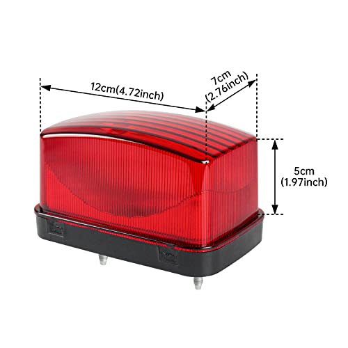 Cpowace Taillight Housing Tail Light Lens Cover Compatible With Yamaha Big Bear 400 / Grizzly 660 350 / Kodiak 400 / Rhino 660 700,Plastic Rear Light Lens Replace 5Km-84710-01-00,5Km-8472C-10-00(Red) #TOP5