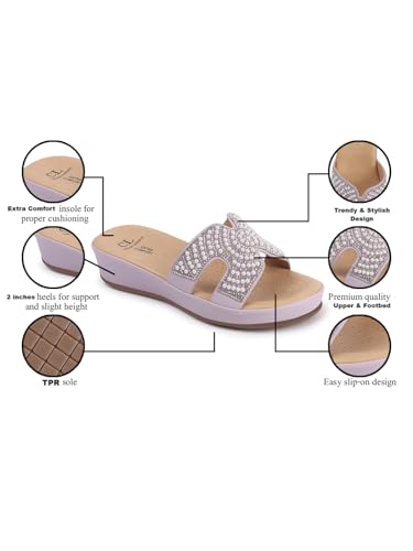 Image of Carlton London Women Comfortable Fashion Sandal for Daily use, Office use, Casual use