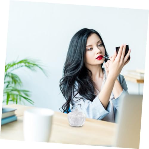 Vasos de cristal para arte de uñas con tapas 2 pzas miniatura 4
