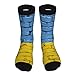 Calcetines unisex con estampado de bandera de Ucrania, calcetines de personalidad de 40 cm para mujeres y hombres, 1 negro, 3 Negro, talla única