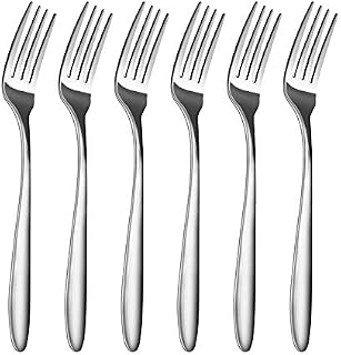 Olivisa Stainless Steel Dinner Forks Set of 12 Pieces Table Forks, Silver