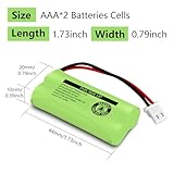 GENYESTAR Cordless Phone Batteries NiMH 2.4V 600mAh Compatible with BT183342 BT283342 BT166342 BT266342 BT162342 BT262342 CS6114 CS6419 CS6719 EL52300 CL80111 Cordless Handset Phone(2 Packs) - Image 4