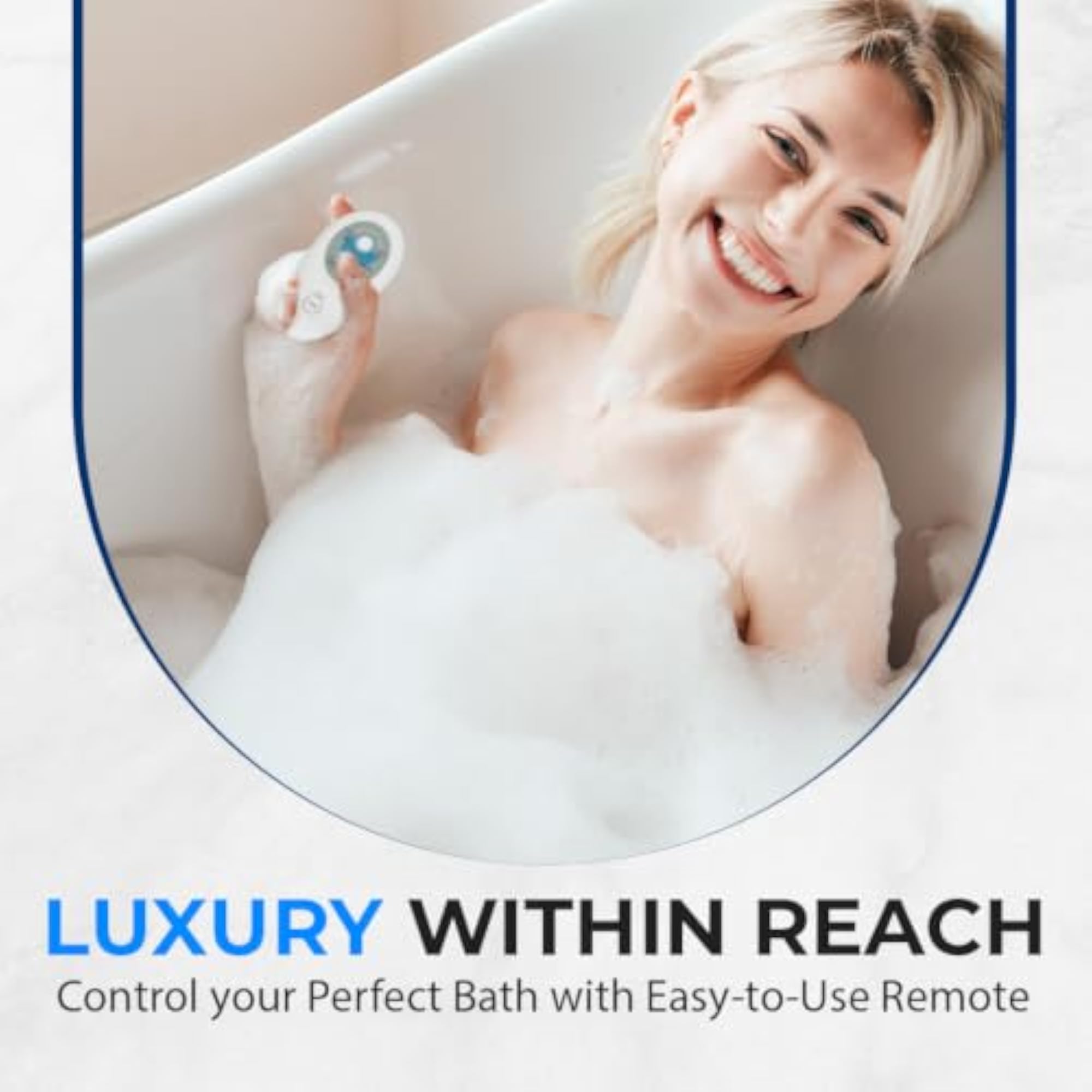 Portable Spa Bubble Bath Massager with Adjustable Bubble Setting