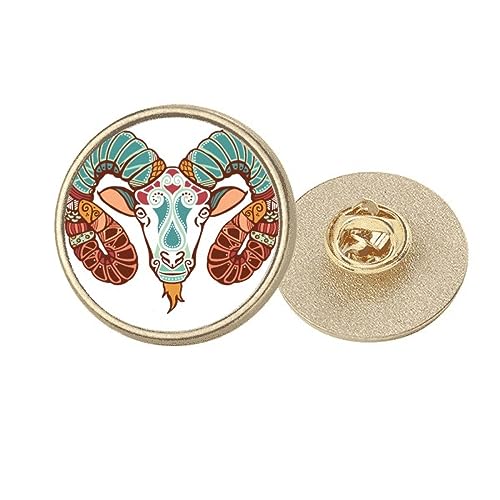 Broche zodiaque Bélier en métal doré pour personnaliser toutes vos tenues de soirée