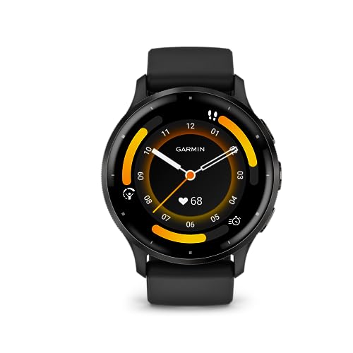 Garmin Venu 3 Slate Stainless Steel Bezel 1.4-Inch AMOLED...