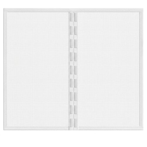 Red Mosquitera para Ventanas con Cierre Automático, Cortina Mosquitera Exterior De Malla Transpirable, Fijación Magnética Segura Sin Tornillos, Lavable(White,51x51cm)